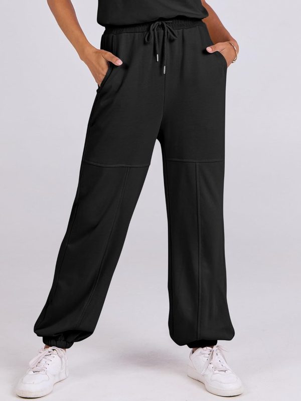 ANRABESS Jumpsuits for Women Casual Summer Sleeveless 2025 Romper One Piece Outfit Active Workout Lounge Jumpsuits Pockets - Image 6