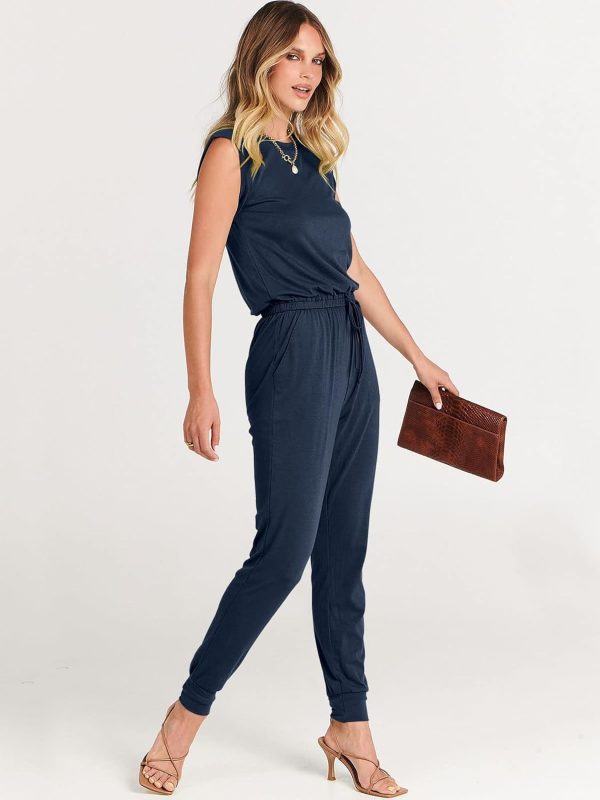 ANRABESS Women’s Summer Crewneck Sleeveless Casual Dressy Loose Stretchy Jumpsuits Rompers 2025 Trendy Outfits - Image 5