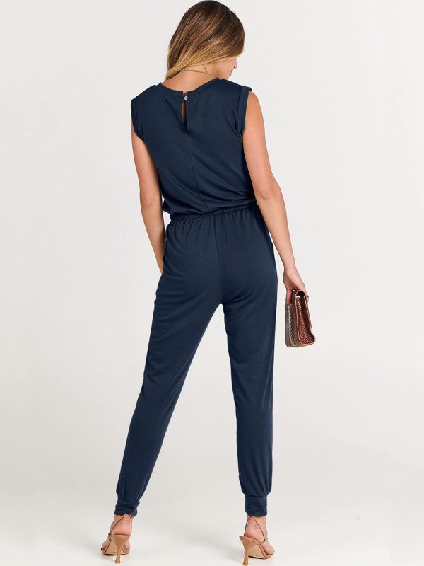 ANRABESS Women’s Summer Crewneck Sleeveless Casual Dressy Loose Stretchy Jumpsuits Rompers 2025 Trendy Outfits - Image 6
