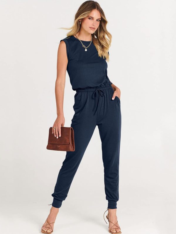 ANRABESS Women’s Summer Crewneck Sleeveless Casual Dressy Loose Stretchy Jumpsuits Rompers 2025 Trendy Outfits - Image 8
