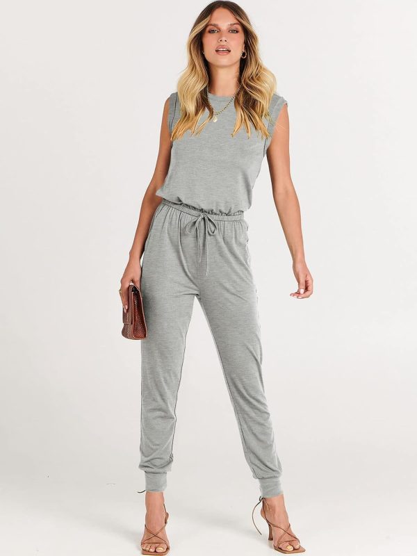 ANRABESS Women’s Summer Crewneck Sleeveless Casual Dressy Loose Stretchy Jumpsuits Rompers 2025 Trendy Outfits - Image 13