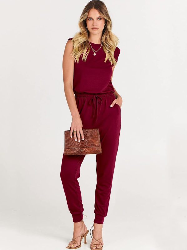 ANRABESS Women’s Summer Crewneck Sleeveless Casual Dressy Loose Stretchy Jumpsuits Rompers 2025 Trendy Outfits - Image 21