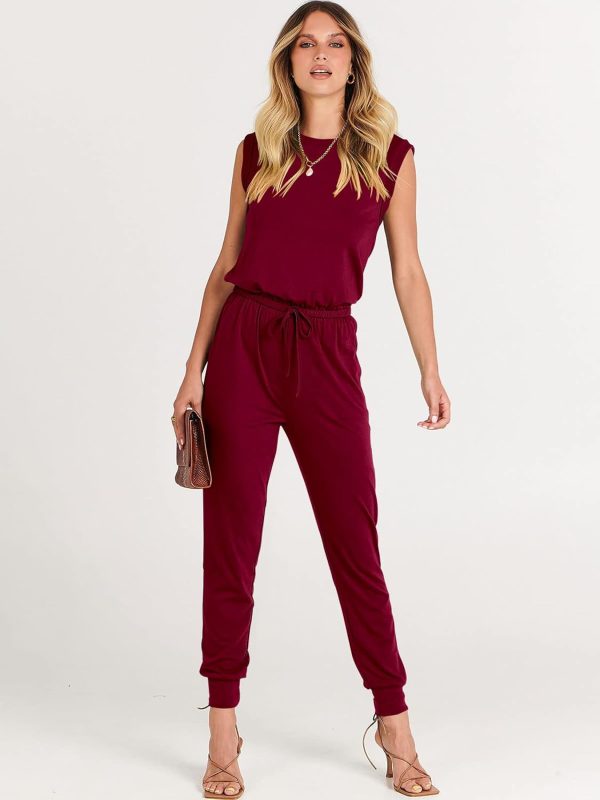 ANRABESS Women’s Summer Crewneck Sleeveless Casual Dressy Loose Stretchy Jumpsuits Rompers 2025 Trendy Outfits - Image 22