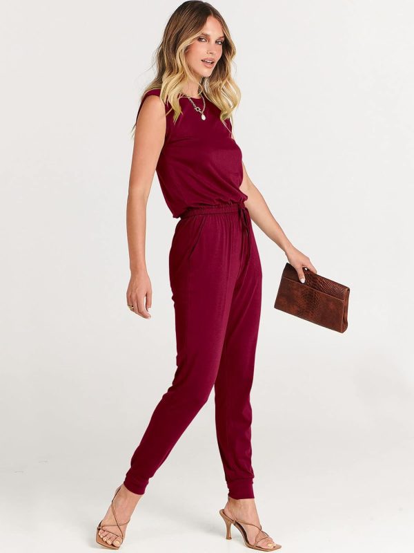 ANRABESS Women’s Summer Crewneck Sleeveless Casual Dressy Loose Stretchy Jumpsuits Rompers 2025 Trendy Outfits - Image 23