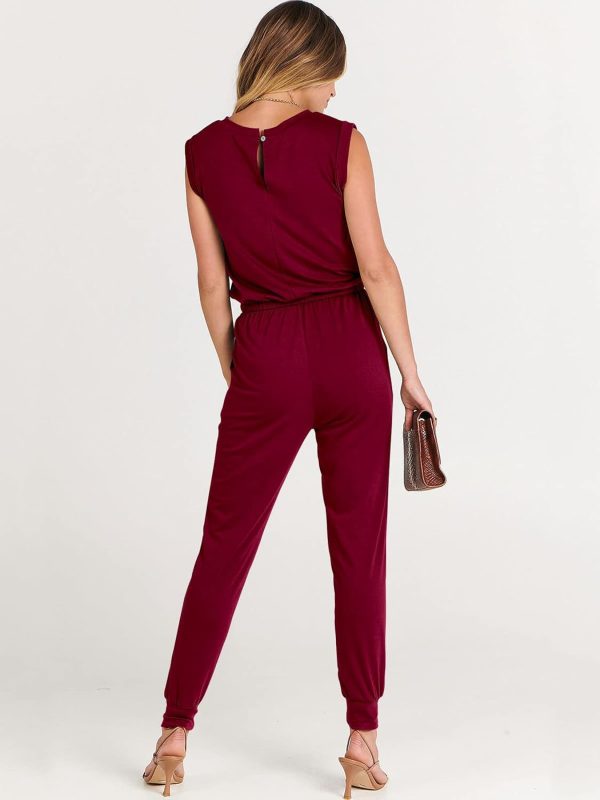ANRABESS Women’s Summer Crewneck Sleeveless Casual Dressy Loose Stretchy Jumpsuits Rompers 2025 Trendy Outfits - Image 24