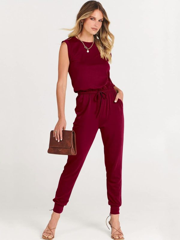 ANRABESS Women’s Summer Crewneck Sleeveless Casual Dressy Loose Stretchy Jumpsuits Rompers 2025 Trendy Outfits - Image 26