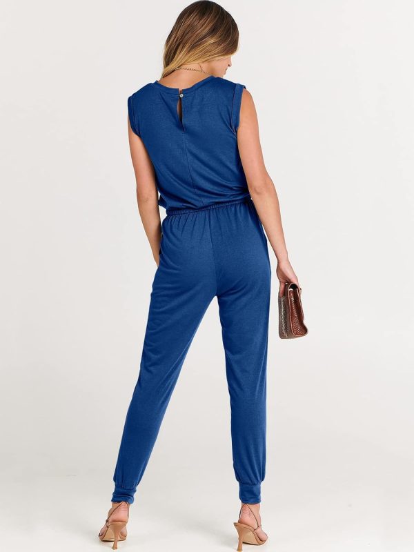 ANRABESS Women’s Summer Crewneck Sleeveless Casual Dressy Loose Stretchy Jumpsuits Rompers 2025 Trendy Outfits - Image 42