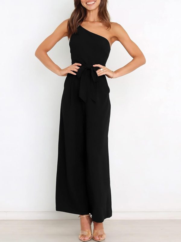 ANRABESS Women Summer Dressy Jumpsuits One Shoulder Sleeveless Casual Wide Leg Pants Romper Jumper 2025 Trendy Outfits - Image 40